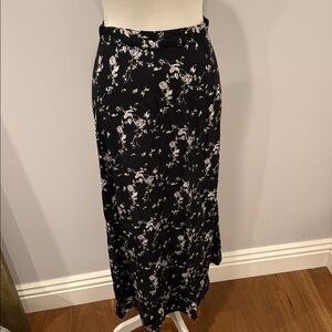 Vintage floral midi skirt
